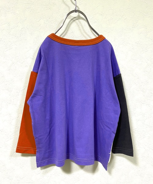 Life Support Products（ライフサポートプロダクツ）の「ワイドムジロンT（80～150cm）（Tシャツ/カットソー・キッズ・ホワイト系その他/パープル/オフホワイト/チャコール/オレンジ/マスタード/パープル系その他・80/90/95/100/110/120/130/140/150）」の13枚目の写真