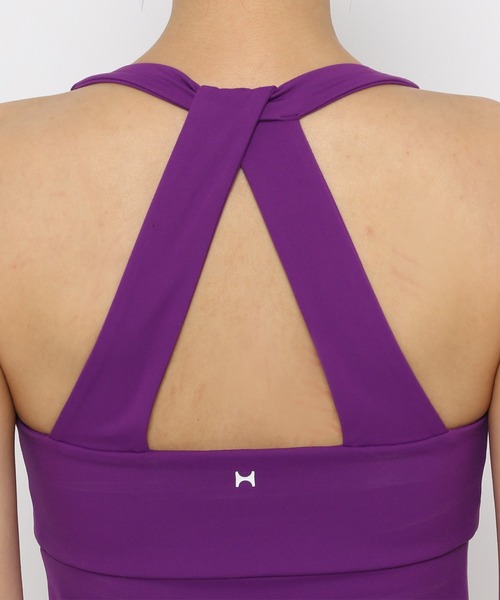 HEREIAM（ヘレイアム）の「【HEREIAM】スクエアブラタンク(カップ付き）（タンクトップ・レディース・パープル/ブラウン/サーモンピンク/ブラック・SMALL/MEDIUM/LARGE/X-SMALL）」の11枚目の写真