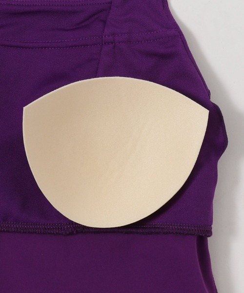 HEREIAM（ヘレイアム）の「【HEREIAM】スクエアブラタンク(カップ付き）（タンクトップ・レディース・パープル/ブラウン/サーモンピンク/ブラック・SMALL/MEDIUM/LARGE/X-SMALL）」の8枚目の写真