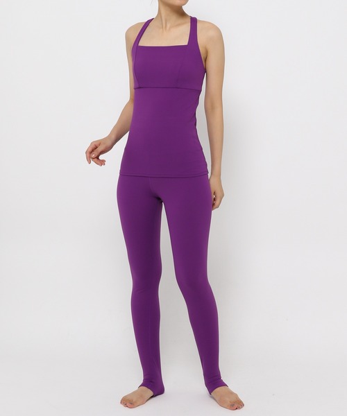 HEREIAM（ヘレイアム）の「【HEREIAM】スクエアブラタンク(カップ付き）（タンクトップ・レディース・パープル/ブラウン/サーモンピンク/ブラック・SMALL/MEDIUM/LARGE/X-SMALL）」の12枚目の写真