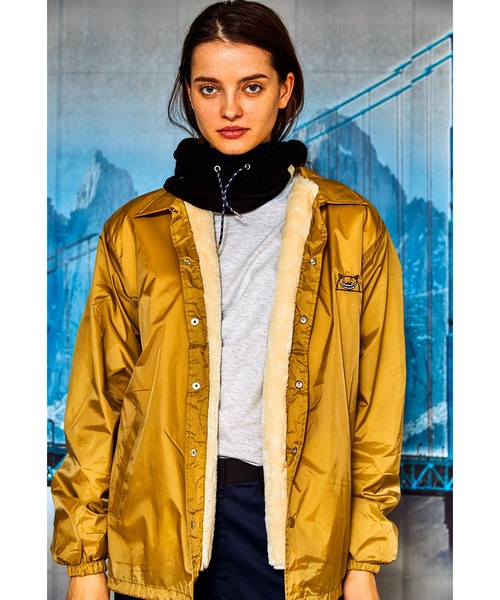 AlexanderLeeChang（アレキサンダーリーチャン）の「AlexanderLeeChang アレキサンダーリーチャン / YOSHI47 COACH JKT ビッグシルエットボアコーチジャケット / AC032108（ブルゾン・メンズ・ブラック/グリーン/ベージュ・1/3/2）」の7枚目の写真