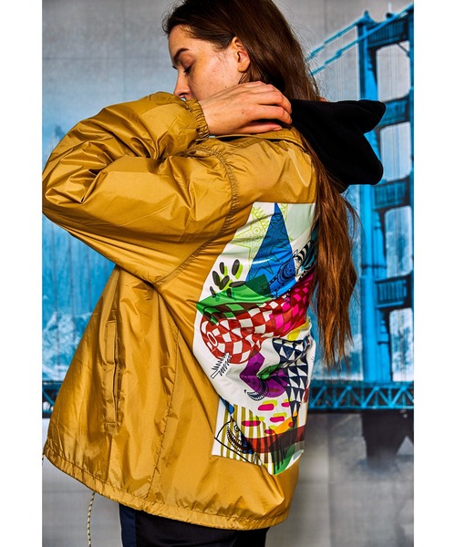 AlexanderLeeChang（アレキサンダーリーチャン）の「AlexanderLeeChang アレキサンダーリーチャン / YOSHI47 COACH JKT ビッグシルエットボアコーチジャケット / AC032108（ブルゾン・メンズ・ブラック/グリーン/ベージュ・1/3/2）」の8枚目の写真