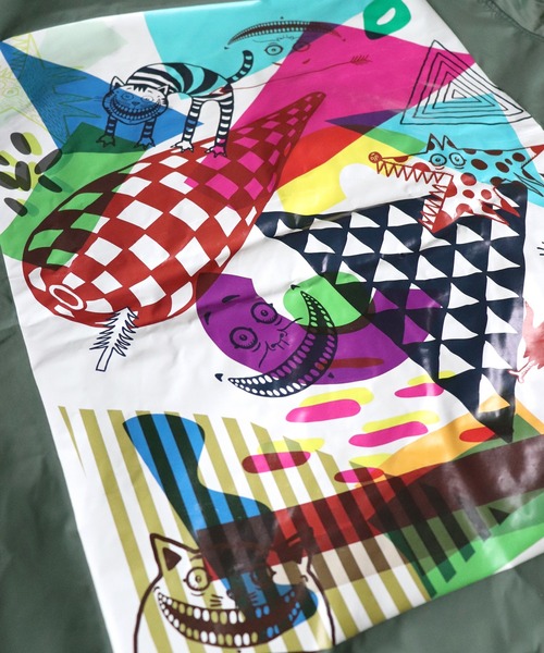 AlexanderLeeChang（アレキサンダーリーチャン）の「AlexanderLeeChang アレキサンダーリーチャン / YOSHI47 COACH JKT ビッグシルエットボアコーチジャケット / AC032108（ブルゾン・メンズ・ブラック/グリーン/ベージュ・1/3/2）」の20枚目の写真