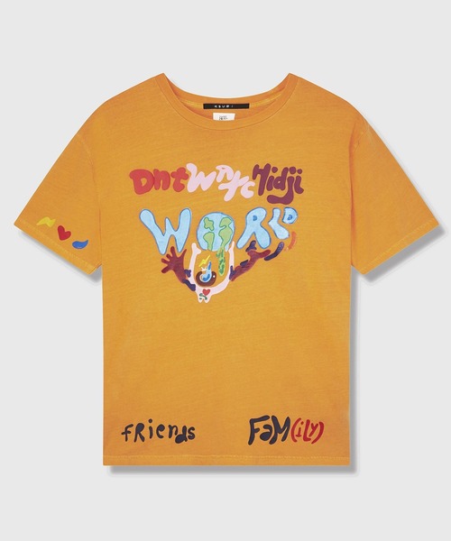 KSUBI（スビ）の「KSUBI ILY BIGGIE SS TEE (5000007009)（Tシャツ/カットソー・メンズ・オレンジ・LARGE/MEDIUM/X-LARGE）」の6枚目の写真