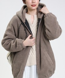 HONEYSUCKLE ROSE | 【HONEYSUCKLE ROSE】ボアフーディー(その他アウター)