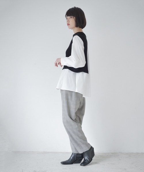 La SRIC（ラスリック）の「La SRIC / アシメタックテーパードPT（その他パンツ・レディース・ベージュ/グレー/ブルー・38）」の19枚目の写真