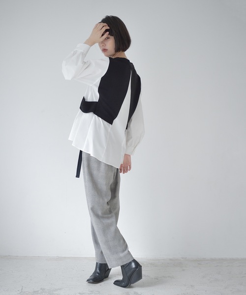 La SRIC（ラスリック）の「La SRIC / アシメタックテーパードPT（その他パンツ・レディース・ベージュ/グレー/ブルー・38）」の10枚目の写真