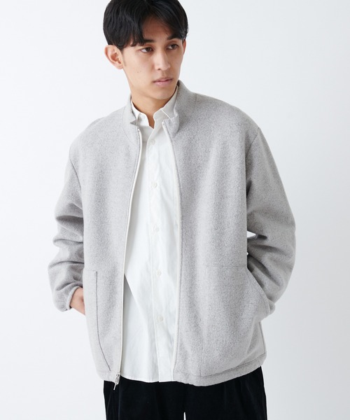 So_lemn(ソレム)の「【so_lemn/ソレム】ウーリングブルゾン(ブルゾン・メンズ・グレー系その他/ネイビー・1/2)」の2枚目の写真