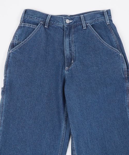 SIDEWAY STANCE（サイドウェイスタンス）の「【SIDEWAY STANCE】ワイド デニム ペインターパンツ（デニムパンツ・メンズ・ネイビー/ストライプ・MEDIUM/LARGE）」の17枚目の写真