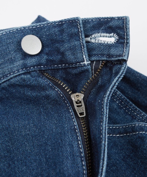 SIDEWAY STANCE（サイドウェイスタンス）の「【SIDEWAY STANCE】ワイド デニム ペインターパンツ（デニムパンツ・メンズ・ネイビー/ストライプ・MEDIUM/LARGE）」の19枚目の写真