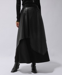 HARE | ハイウエストシンセティックレザードッキングスカート(HARE)(スカート)