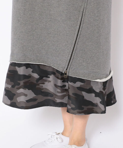 AVIREX（アヴィレックス）の「LAYERED STYLE DENIM&CAMOUFLAGE ONEPIECE DRESS/ レイヤードスタイル デニム＆カモフラージュワンピース（ワンピース・レディース・タン/チャコール・FREE）」の20枚目の写真