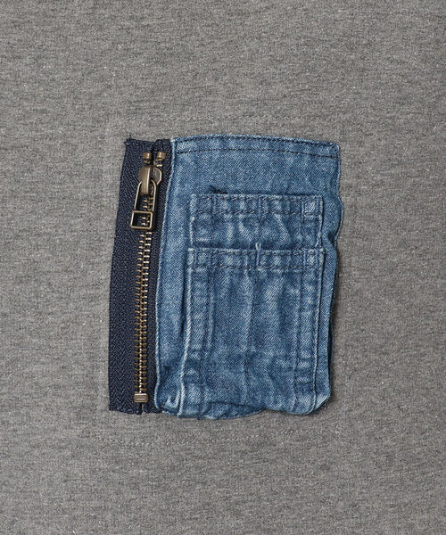 AVIREX（アヴィレックス）の「LAYERED STYLE DENIM&CAMOUFLAGE ONEPIECE DRESS/ レイヤードスタイル デニム＆カモフラージュワンピース（ワンピース・レディース・タン/チャコール・FREE）」の18枚目の写真