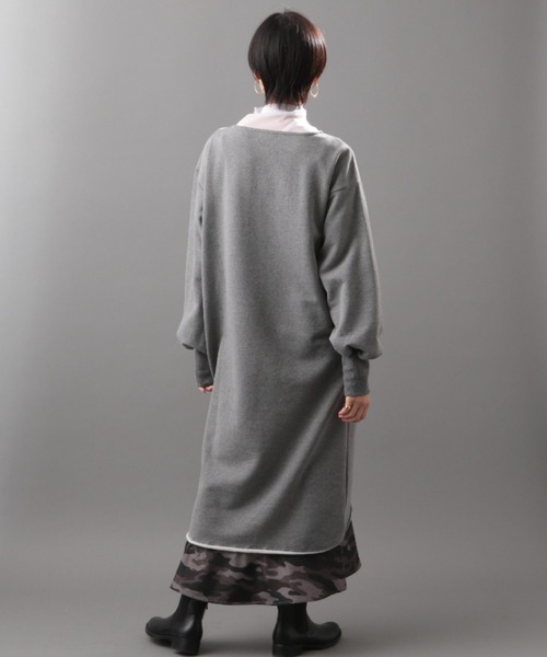 AVIREX（アヴィレックス）の「LAYERED STYLE DENIM&CAMOUFLAGE ONEPIECE DRESS/ レイヤードスタイル デニム＆カモフラージュワンピース（ワンピース・レディース・タン/チャコール・FREE）」の12枚目の写真