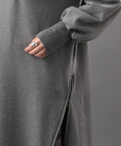 AVIREX（アヴィレックス）の「LAYERED STYLE DENIM&CAMOUFLAGE ONEPIECE DRESS/ レイヤードスタイル デニム＆カモフラージュワンピース（ワンピース・レディース・タン/チャコール・FREE）」の8枚目の写真