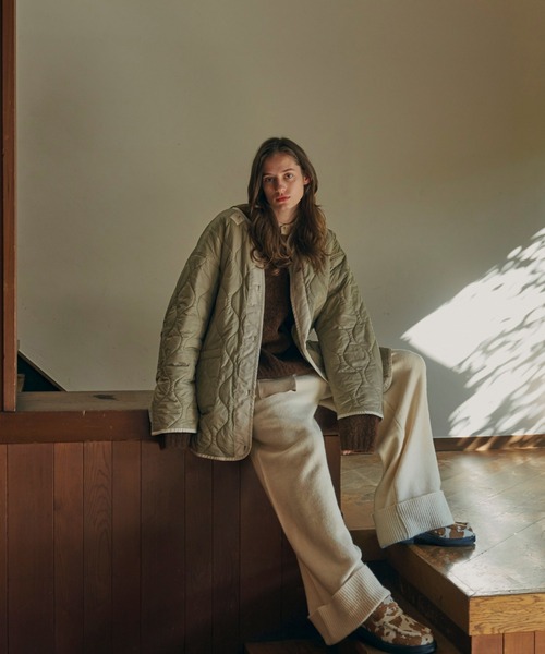 soerte(ソエルテ)の「Wide straight knit pants / ワイドストレートニットパンツ(その他パンツ・メンズ・ブラウン/カーキ/ホワイト・1/2/3)」の10枚目の写真