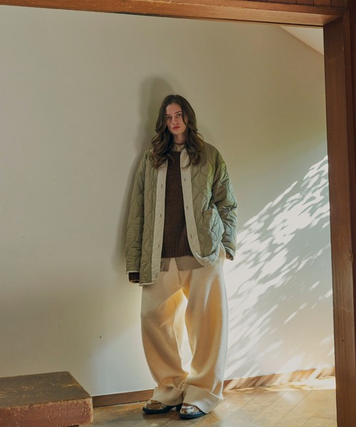 soerte(ソエルテ)の「Wide straight knit pants / ワイドストレートニットパンツ(その他パンツ・メンズ・ブラウン/カーキ/ホワイト・1/2/3)」の15枚目の写真