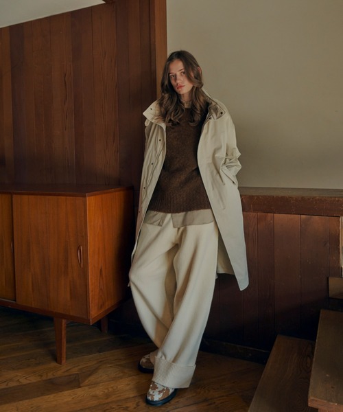 soerte(ソエルテ)の「Wide straight knit pants / ワイドストレートニットパンツ(その他パンツ・メンズ・ブラウン/カーキ/ホワイト・1/2/3)」の21枚目の写真