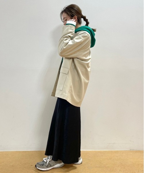 FREAK'S STORE（フリークスストア）の「ｴｺﾚｻﾞｰJK（その他アウター・レディース・ブラック/ベージュ・ﾌﾘ-）」の6枚目の写真