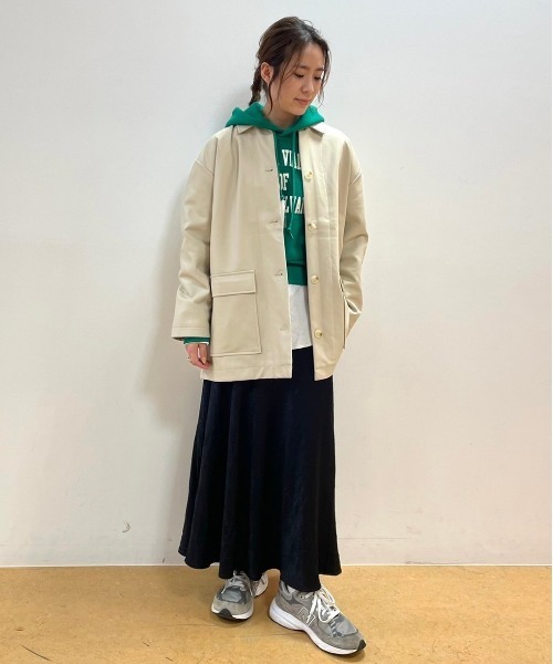 FREAK'S STORE（フリークスストア）の「ｴｺﾚｻﾞｰJK（その他アウター・レディース・ブラック/ベージュ・ﾌﾘ-）」の7枚目の写真