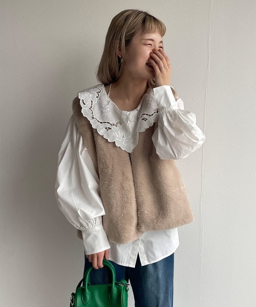 w closet（ダブルクローゼット）の「エコファーベスト（ベスト