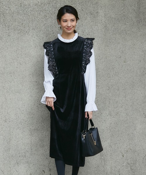 ベロア生地アンサンブルドレスワンピ ワンピース Smile Orchid スマイルオーキッド のファッション通販 Zozotown