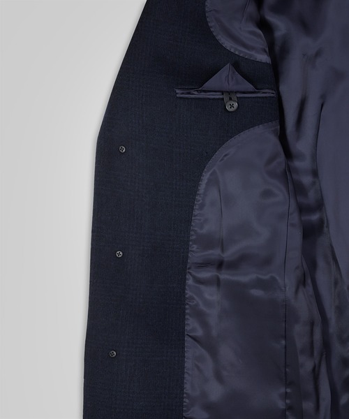 BROOKS BROTHERS(ブルックスブラザーズ)の「ウール/ナイロンブレンド グレンチェック チェスターフィールドコート(チェスターコート・メンズ・ネイビー・LARGE/MEDIUM/SMALL)」の6枚目の写真