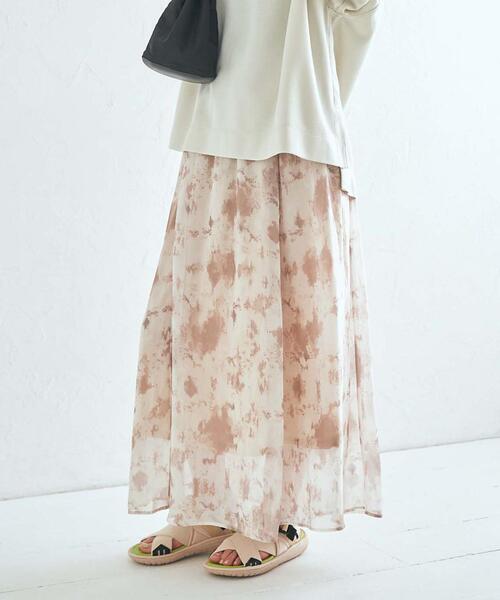 coen（コーエン）の「シアーアートプリントスカート（スカート）」 - WEAR