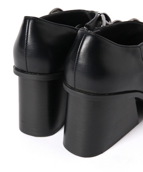 PAGEBOY（ページボーイ）の「チェーンオープントゥシューズ（パンプス・レディース・ブラック/オフホワイト・L/M）」の18枚目の写真