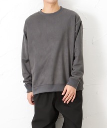 URBAN COLLECTION | スエードライククルーネックトレーナー(スウェット)