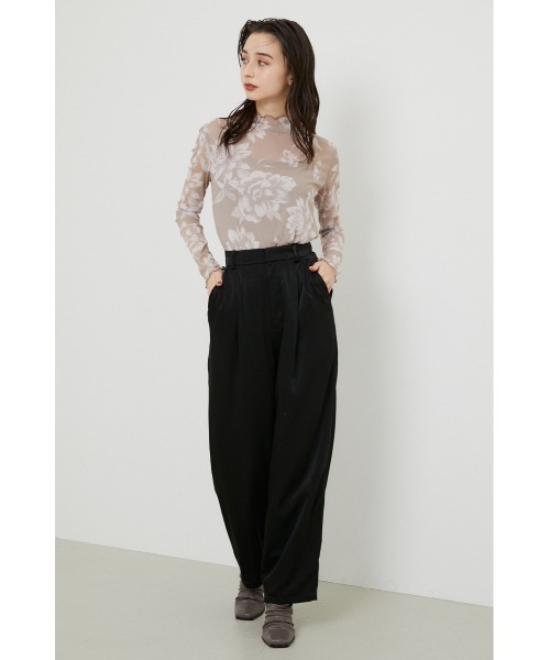 rienda（リエンダ）の「ピクセルフラワーチュールトップス（Tシャツ/カットソー・レディース・ブラック/ベージュ/アイボリー・FREE）」の21枚目の写真