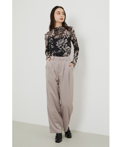 rienda（リエンダ）の「ピクセルフラワーチュールトップス（Tシャツ/カットソー・レディース・ブラック/ベージュ/アイボリー・FREE）」の22枚目の写真