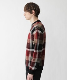 新品未使用タグ付クレストブリッジブラックレーベルクルーネックニットLサイズ WEB・一部店舗限定】クレストブリッジチェックタートルネック