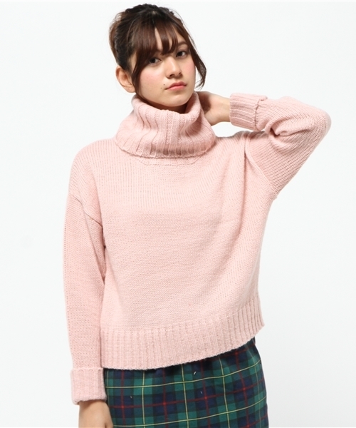 Chico（チコ）の「オフタートルニットP/O（ニット/セーター・レディース・ブラック/サーモンピンク/ホワイト/グレー・FREE）」の15枚目の写真