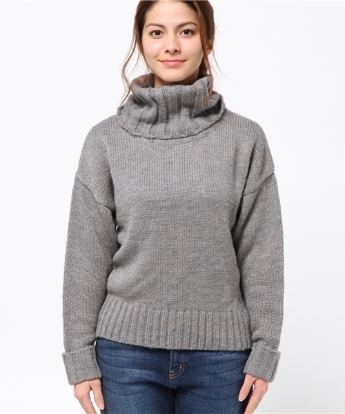 Chico（チコ）の「オフタートルニットP/O（ニット/セーター・レディース・ブラック/サーモンピンク/ホワイト/グレー・FREE）」の17枚目の写真