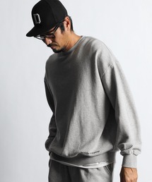 The DUFFER of ST.GEORGE | SET UP MIDDLE WEIGHT CREW SWEAT：セットアップ ミドルウェイト オーバーサイズ ビッグシルエット クルースウェット(スウェット)