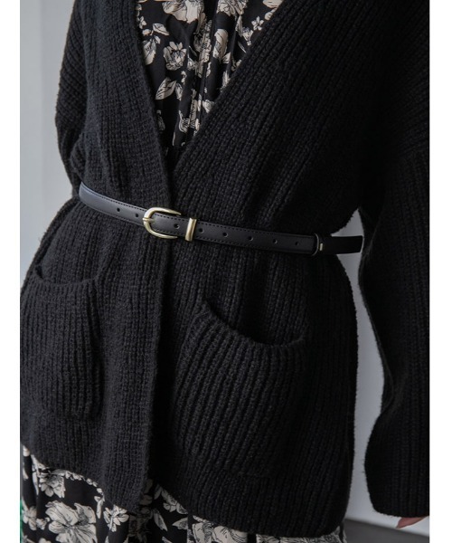 fifth(フィフス)の「シンプルデザイン細ベルト(ベルト・レディース・ブラック/ブラウン・FREE)」の2枚目の写真