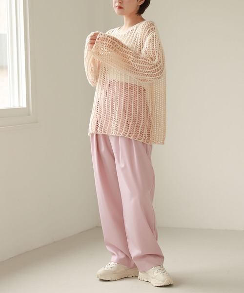 Heather（ヘザー）の「タックユルスラックス　266731（スラックス・レディース・アイボリー/ベージュ/ピンク・S/M）」の14枚目の写真