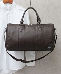 フェイクレザーボストンバッグ / 旅行バッグ / 小さめ / 小旅行バッグ