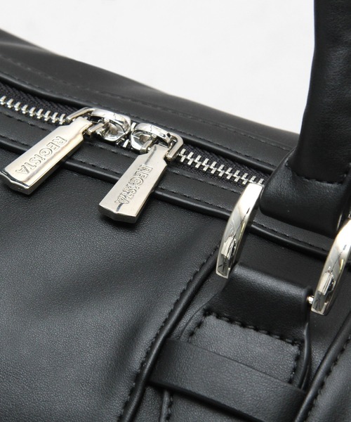 REGiSTA(レジスタ)の「フェイクレザーボストンバッグ / 旅行バッグ / 小さめ / 小旅行バッグ(ボストンバッグ・メンズ・ブラック/キャメル/ダークブラウン・FREE)」の19枚目の写真