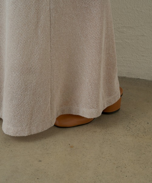 Kastane（カスタネ）の「メランジメッシュキャミワンピース（ワンピース・レディース・ベージュ/ブラック・FREE）」の9枚目の写真