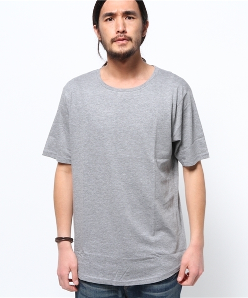 WEGO（ウィゴー）の「WEGO/ロングルーズシルエットTシャツ（Tシャツ/カットソー・メンズ・ホワイト/ブラック/杢グレー・MEDIUM/LARGE）」の8枚目の写真