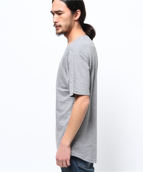 WEGO（ウィゴー）の「WEGO/ロングルーズシルエットTシャツ（Tシャツ/カットソー・メンズ・ホワイト/ブラック/杢グレー・MEDIUM/LARGE）」の10枚目の写真