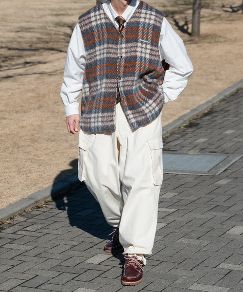 Perushu（ペルーシュ）の「裾絞りカーゴパンツ（カーゴパンツ・メンズ・ホワイト/カーキ/イエロー/オレンジ/ブラウン系その他・SMALL/MEDIUM/LARGE）」の7枚目の写真