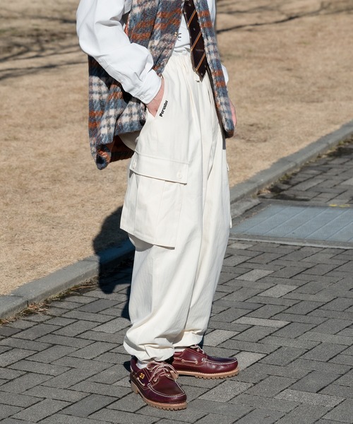 Perushu（ペルーシュ）の「裾絞りカーゴパンツ（カーゴパンツ・メンズ・ホワイト/カーキ/イエロー/オレンジ/ブラウン系その他・SMALL/MEDIUM/LARGE）」の11枚目の写真