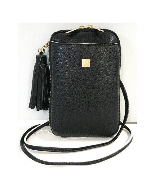 MURUA（ムルーア）の「MURUA(ムルーア) スリムポシェット タッセル MR-B1064 レディース バッグ　かばん ブランド（ショルダーバッグ・レディース・ブラック/アイボリー/キャメル・FREE）」の11枚目の写真