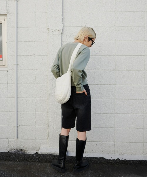 Auntie Rosa Holiday（アンティローザホリデー）の「グラフィックショートクルースウェット（スウェット・レディース・グレー/オフホワイト/ライトブルー/ライトグリーン・FREE）」の15枚目の写真