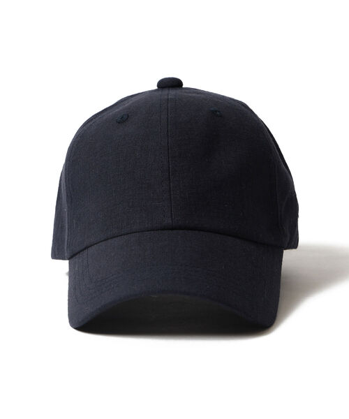 BEAMS LIGHTS(ビームスライツ)の「BEAMS LIGHTS / リネン キャップ(キャップ・メンズ・ベージュ/ネイビー・FREE)」の4枚目の写真