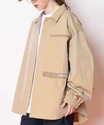 ワンポイントポケットビッグシルエットシャツブルゾン■セットアップ対応■（ユニセックス）