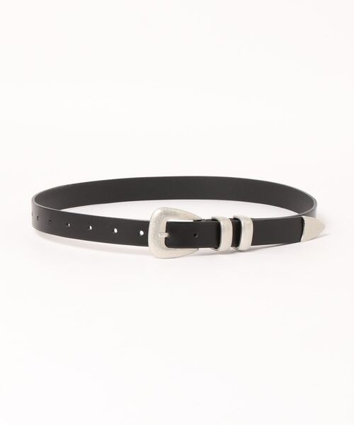 Lui's(ルイス)の「シルバーバックルベルト(ベルト・レディース・ブラック・FREE)」の1枚目の写真